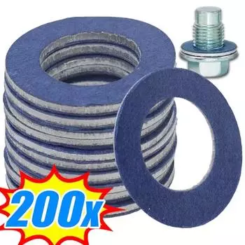 Прокладка сливного винта масляного поддона автомобиля, уплотнительная прокладка сливного болта масляного поддона двигателя, уплотнительное кольцо с гайкой отверстия 12 мм для Toyota Lexus OE# 90430-12031