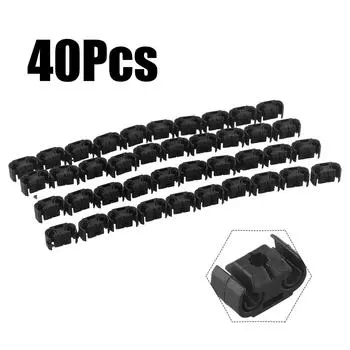 Прокладка зажима линии 40 шт. Аксессуары держатель тормозной линии двойной тормоз пластик практичная замена полезный абсолютно новый CHINA