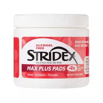 Прокладки Stridex Max Plus 180 г, 55 шт., 1 шт.