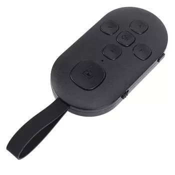 Прокрутка Пульт дистанционного управления Перелистыватель страниц BT для TikTok Мобильный телефон Планшет Затвор камеры Фото Видео чёрный