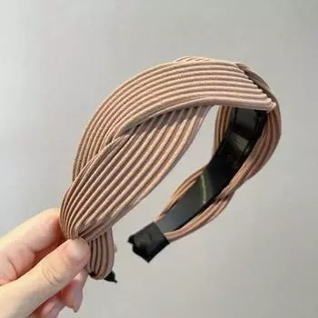 PROLY Новая Мода Аксессуары для Волос для Женщин Широкий Плетеный Ободок Повседневный Однотонный Тюрбан Осенний Ободок для Волос