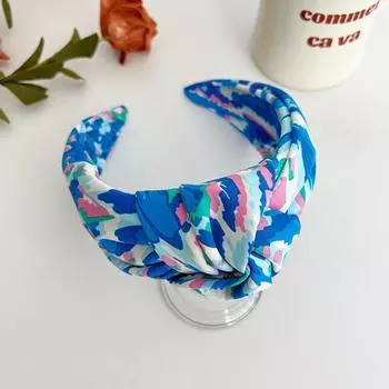 PROLY Новая Мода Повязка на Голову для Женщин Сверхразмерная Широкая Боковая Повязка Камуфляжная Яркая Ткань Тюрбан Аксессуары для Волос для Взрослых