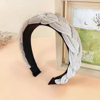 PROLY Новая Мода Теплая Повязка на Голову для Женщин Ручной Работы Плетеная Повязка Зимний Повседневный Тюрбан Аксессуары для Волос