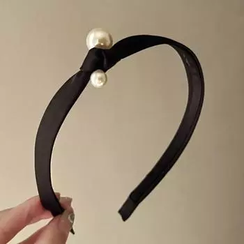 PROLY Новая Мода Женская Повязка для Волос Боковой Узел Жемчуг Ободок Узкая Боковая Головной Убор Девушки Аксессуары для Волос