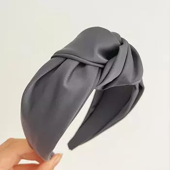 PROLY Новая Мода Женская Повязка на Голову Боковая Широкая Повязка для Волос Центральный Узел Лоскутная Головной Убор Осенние Аксессуары для Волос