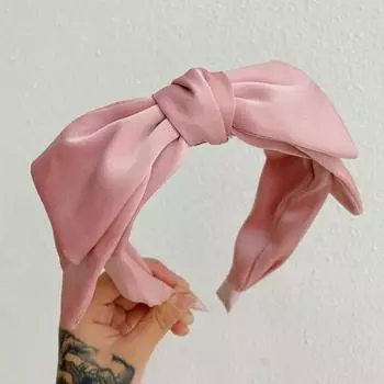 PROLY Новая Мода Женская Повязка на Голову Двухслойная с Бантом Классическая В горошек Головной Убор Летние Аксессуары для Волос для Девочек