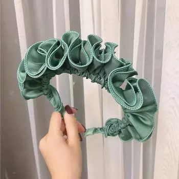 PROLY Новая Мода Женская Повязка на Голову Плиссированная Цветочная Повязка Тюрбан Взрослый Свежий Цветок Обруч для Волос Аксессуары для Волос для Девочек