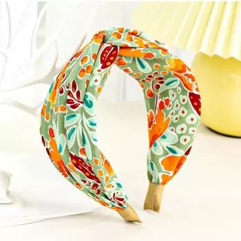 PROLY Новая Мода Женские Аксессуары для Волос Маленький цветочный Богемия Повязка на голову Летний Узел крест Широкий бок Тюрбан Аксессуары для волос