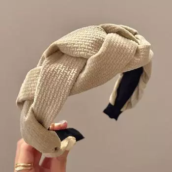 PROLY Новая Мода Женские Аксессуары для Волос Широкий Бок Ручная Работа Плетеный Ободок для Волос Осень Зима Повседневный Тюрбан Девочки Повязка на Голову