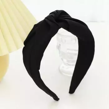 PROLY Новая Мода Женские Аксессуары для Волос Широкий Бок Однотонная Повязка для Волос Центральный Узел Кросс Тюрбан Взрослая Повязка на Голову