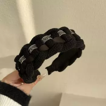 PROLY Новая Модная Повязка на Голову для Женщин Широкая Боковая Плетеная Тюрбан Классический Головной Убор для Взрослых Аксессуары для Волос