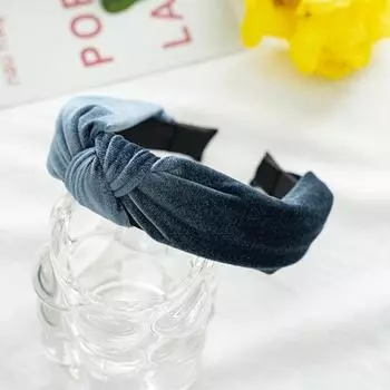 PROLY Новая Модная Повязка на Голову для Женщин Узел По центру Головной Убор Теплый Канареечный Вельветовый Тюрбан Осень Умывание Лица Аксессуары для Волос