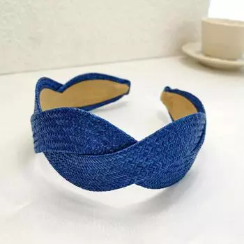 PROLY Новая Модная Повязка На Голову Для Женщин Однотонный Тюрбан Летний Ручной Работы Плетеный Головной Убор Аксессуары для Волос