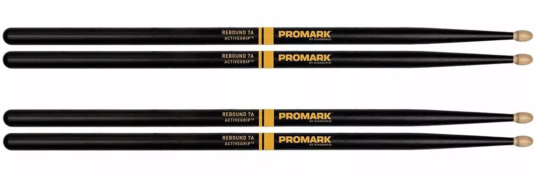 PROMARK Drumstick Select Balance Active Grip Acorn Tip Rebound Balance 7A 2 пары набор x R7AAG-2P (406 13,5 мм) [] чёрный