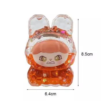 Промасленный 8,6 см зыбучий песок мечта кролик украшение милый мультфильм настольный орнамент зелёный