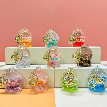 Промасленный мигающий зыбучий песок фрукт маленькая девочка брелок акриловый милый мультяшный кулон на сумку разноцветный