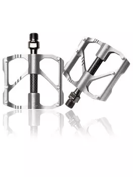 Promend Carbon Fiber 13 Month Warranty Bicycle Pedals Carbon Fiber Mountain Bike Pedals 3 Bearings Left and Right Set Aluminum Alloy Ultra Light