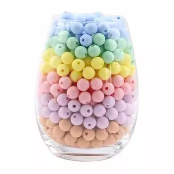 Promise Babe Силиконовые круглые 100 пастельных бусины ручной работы своими руками для поделок на день рождения, шарики, 12 мм, детали, цвета, принадлежности, компоненты,