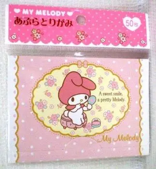 Промокательная бумага My Melody Oil Bink Dot, 50 листов.