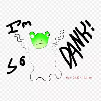 Промозглая картина с рисунком мема, термопереносная печать, виниловые нашивки, наклейки для одежды, аппликации «сделай сам», моющиеся нашивки