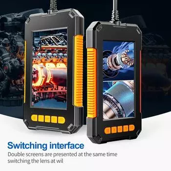 Промышленная эндоскопическая камера 1080P 4,3 Один двойной объектив HD1080P Бороскоп для осмотра автомобиля IP68 Водонепроницаемая канализационная камера со светодиодом SC12 Single lens*2m