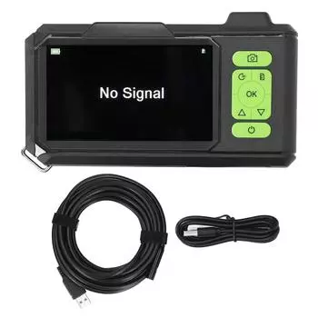 Промышленная эндоскопическая камера 4,3 дюйма 1080P HD с одним объективом, портативная камера для осмотра в реальном времени 5m