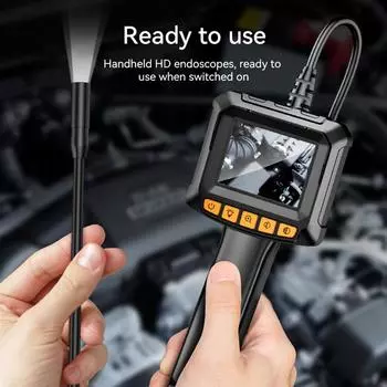 Промышленная эндоскопическая камера 8 мм цифровая камера для осмотра трубопровода с 2,4-дюймовым IPS 8 светодиодами для автомобильного бороскопа для осмотра труб 1M&8mm