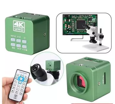 Промышленная камера микроскопа с электронным окуляром 4K Ultra HD камера микроскопа записывает изображение 41MP высокого разрешения зелёный