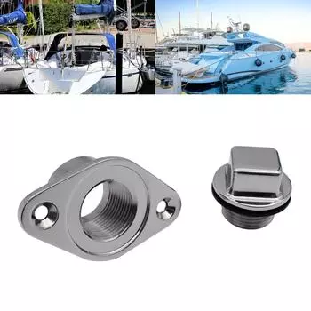 Промышленная морская лодочная пробка для слива из нержавеющей стали 316, устойчивая к ржавчине, простая установка