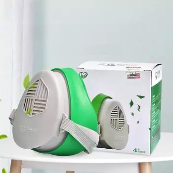 Промышленная пылезащитная маска Baoweikang N3800 с фильтром N3803 для защиты от цементной и шлифовальной пыли Dustproof Mask Set (includes 4 filter pads)