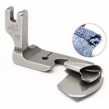 Промышленная швейная машина Многофункциональная изогнутая лапка для подгибки нити Лапка для подгибки нити Шелковая шифоновая юбка Лапка для прижима юбки