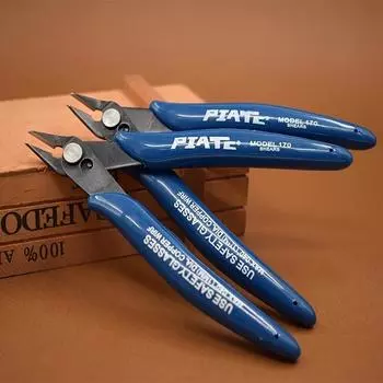 Промышленные электронные плоскогубцы из хромованадиевой стали для резки проводов, обрезки пластика и электронных ножек - прочная модель ножниц для ручного инструмента своими руками чёрный