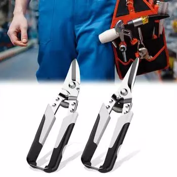 Промышленные ножницы из высокоуглеродистой стали, острый резак, универсальный инструмент для резки листового железа для мастерской, дома Straight peen