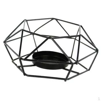 Промышленные свадебные вечеринки свечи Теалайт полого железа 3Д геометрические, с