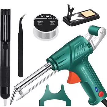Промышленные сварочные инструменты с внутренним нагревом, многофункциональный паяльник, набор сварочных горелок, автоматический проводной паяльник с внутренним нагревом One Size зелёный