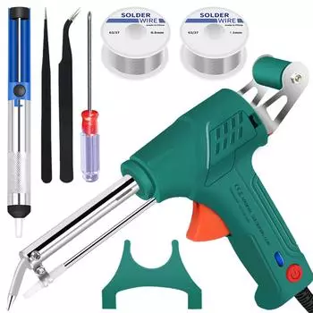 Промышленные сварочные инструменты с внутренним нагревом, многофункциональный паяльник, набор сварочных горелок, автоматический проводной паяльник с внутренним нагревом One Size зелёный