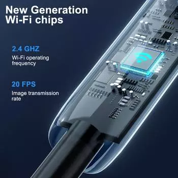 Промышленный эндоскоп 8 мм HD WiFi камера объектив автомобильные диагностические инструменты камера осмотра бороскоп сканер 1/3 м кабель автомобильные аксессуары