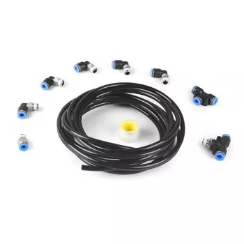 Промышленный комплект нажимных замков, черный комплект вакуумных фитингов, турбо-перепускной клапан и соленоид, подходит для турбо-автомобилей, автомобильные аксессуары