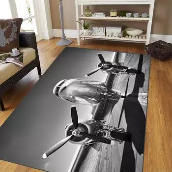 Промышленный ковер для гостиной, мягкий фланелевой коврик для спальни, противоскользящий коврик для ванной комнаты, детский игровой коврик, большой коврик для самолета 40cm by 60cm
