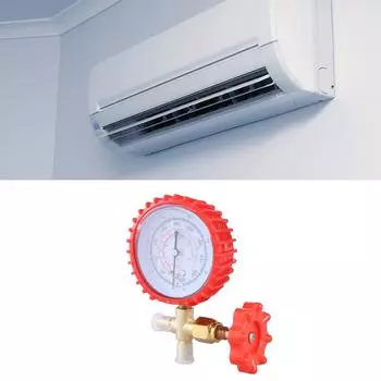 Промышленный манометр, взрывозащищенный манометр, прозрачный дисплей, алюминиевые коллекторы, манометр, фитинг для R22/R134/R404 D