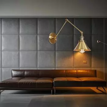 Промышленный настенный светильник, регулируемый винтажный настенный светильник, ретро-лампа для спальни, гостиной, столовой, интерьера, домашнего декора Whitout Bulb