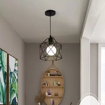 Промышленный подвесной светильник, регулируемая подвесная лампа для потолочного светильника, люстра в металлической раме, освещение для островной столовой