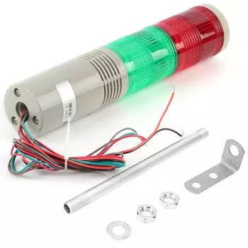 Промышленный предупреждающий свет 2?Светодиодный зуммер Layer Buzzer, мигающий световой сигнал, сигнальная башня 220 В переменного тока