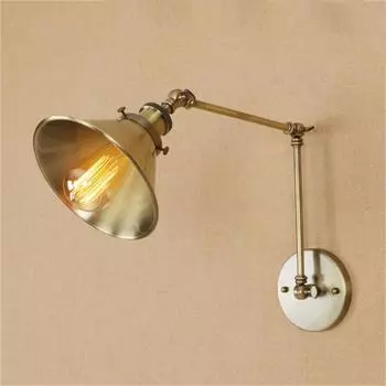 Промышленный регулируемый настенный светильник, железные настенные светильники, ретро-светильник для спальни, зала, светодиодный светильник для интерьера, промышленный винтажный настенный светильник
