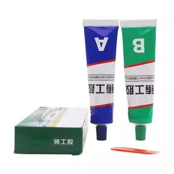 Промышленный термостойкий клей для холодной сварки металла, устойчивый к пастам, набор 65 г разноцветный