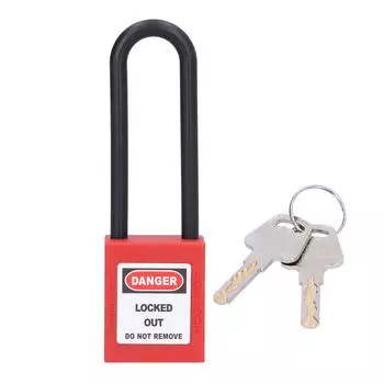 Промышленный защитный навесной замок 3 дюйма нейлоновая балка изолированный антикоррозионный инженерный замок с 2 ключами