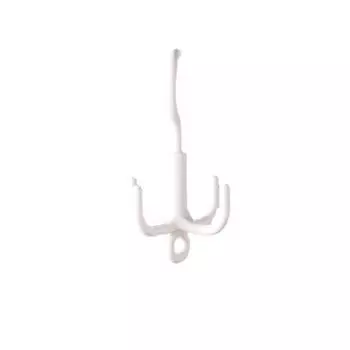 Prong Rotating Four Plastic Multi Functional Hanging Hook For Closet Storage And