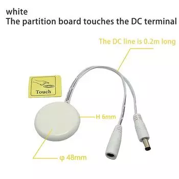 Проницаемая деревянная панель беспроводной сенсорный датчик светодиодный выключатель света 5A DC 12-24V 60/120W ручной контроль размахивания диммируемый сенсорный диммер