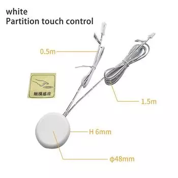 Проницаемая деревянная панель беспроводной сенсорный датчик светодиодный выключатель света 5A DC 12-24V 60/120W ручной контроль размахивания диммируемый сенсорный диммер