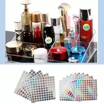 Пронумерованные водонепроницаемые наклейки для бутылочек с лаком для ногтей, удобная маркировка, подходящая для маникюрных салонов и мастеров по ремонту F